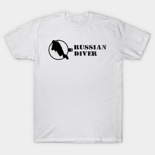 Russian diver black T-Shirt